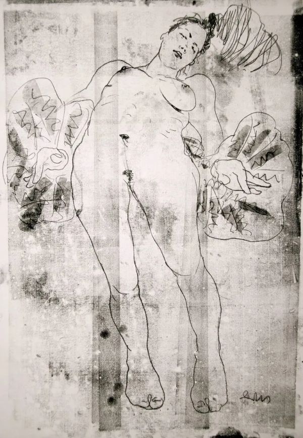 Michael Lentz, Nude No. 3287 Drawing