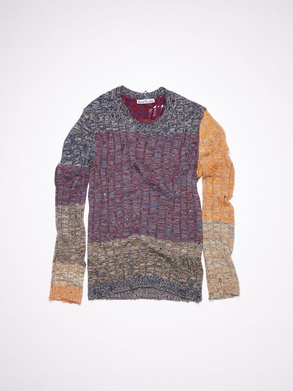 Acne Studios Distressed Wool Crew Sweater