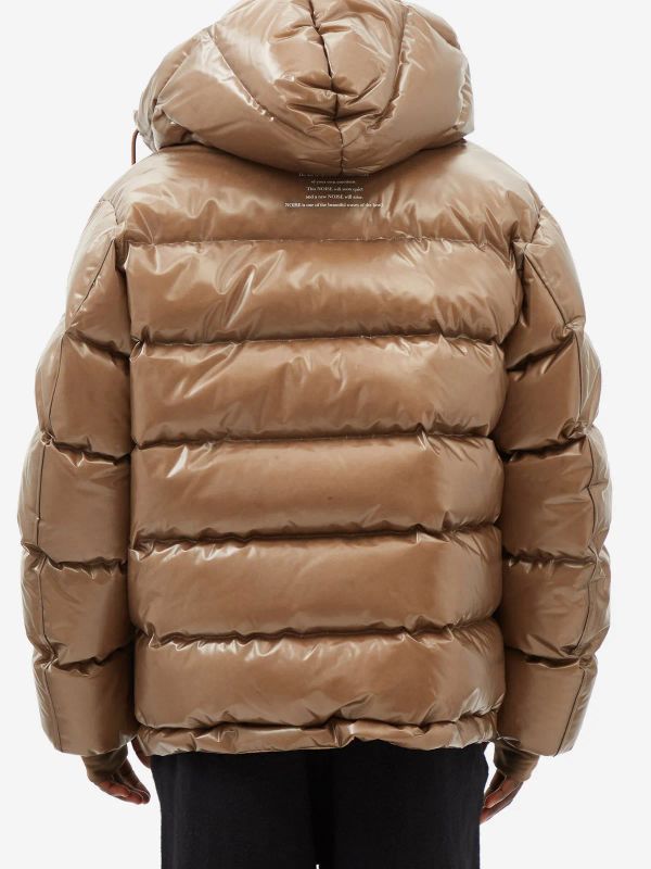 Undercover hooded quilted down coat