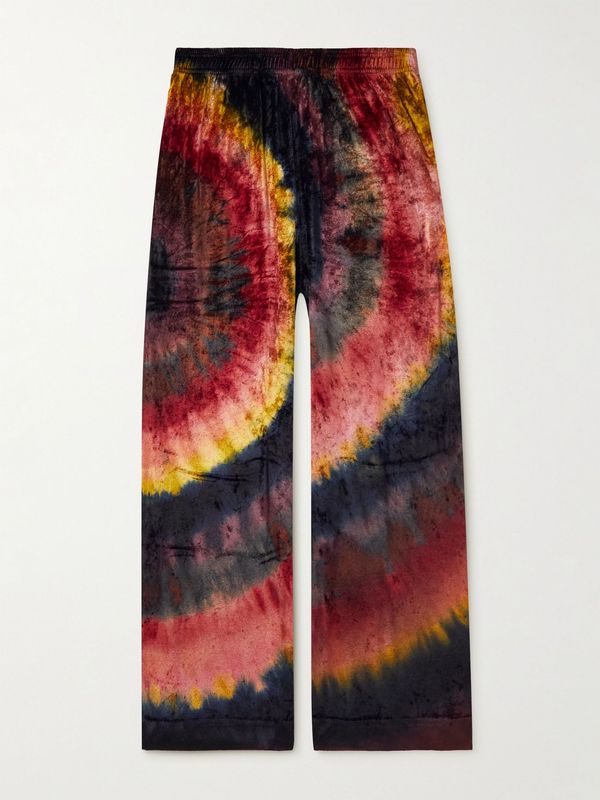 Acne Studios Tie-Dyed Velvet Sweatpants
