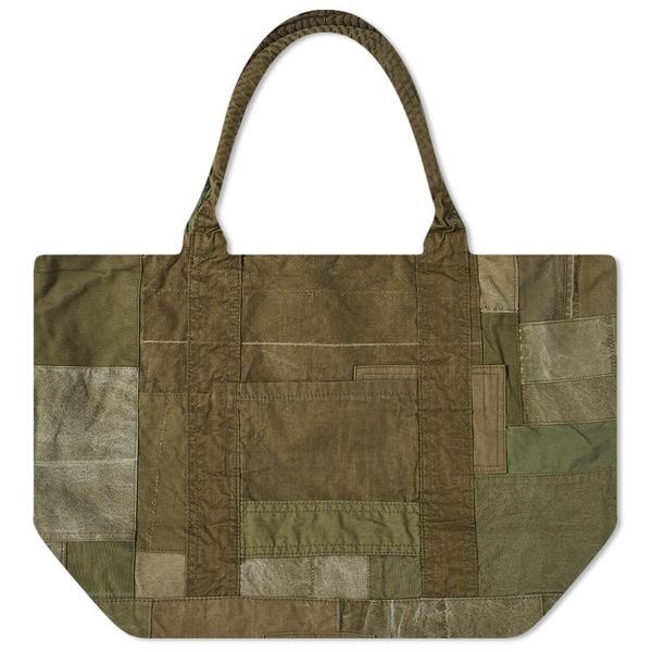 Hobo Patchwork Carry-All Olive Tote Bag