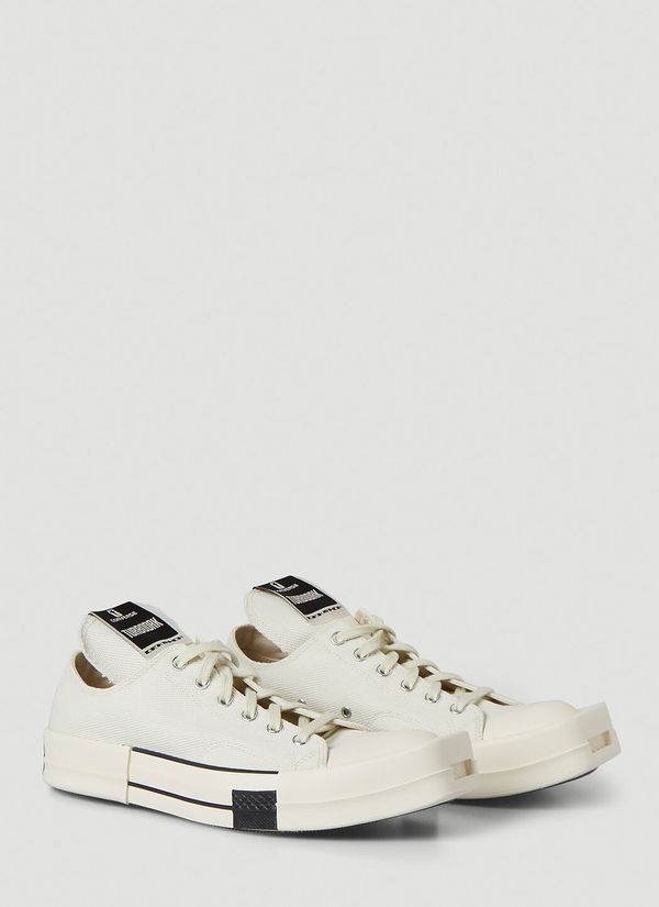 Rick Owens x Converse TURBODRK Chuck 70 Ox Sneakers in White