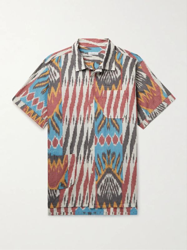 ENGINEERED GARMENTS Camp Shirt in Multicolor Ikat